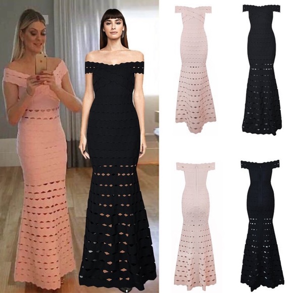 Bandage mermaid dress - laser cut - Picture 1 of 9